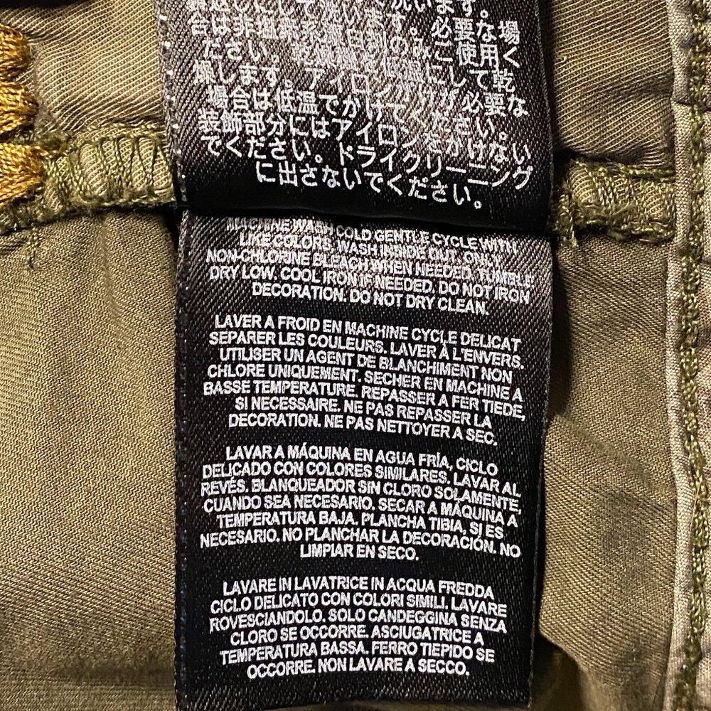 Guess Olive Green Cargo Grunge Miniskirt - Picture 12 of 12